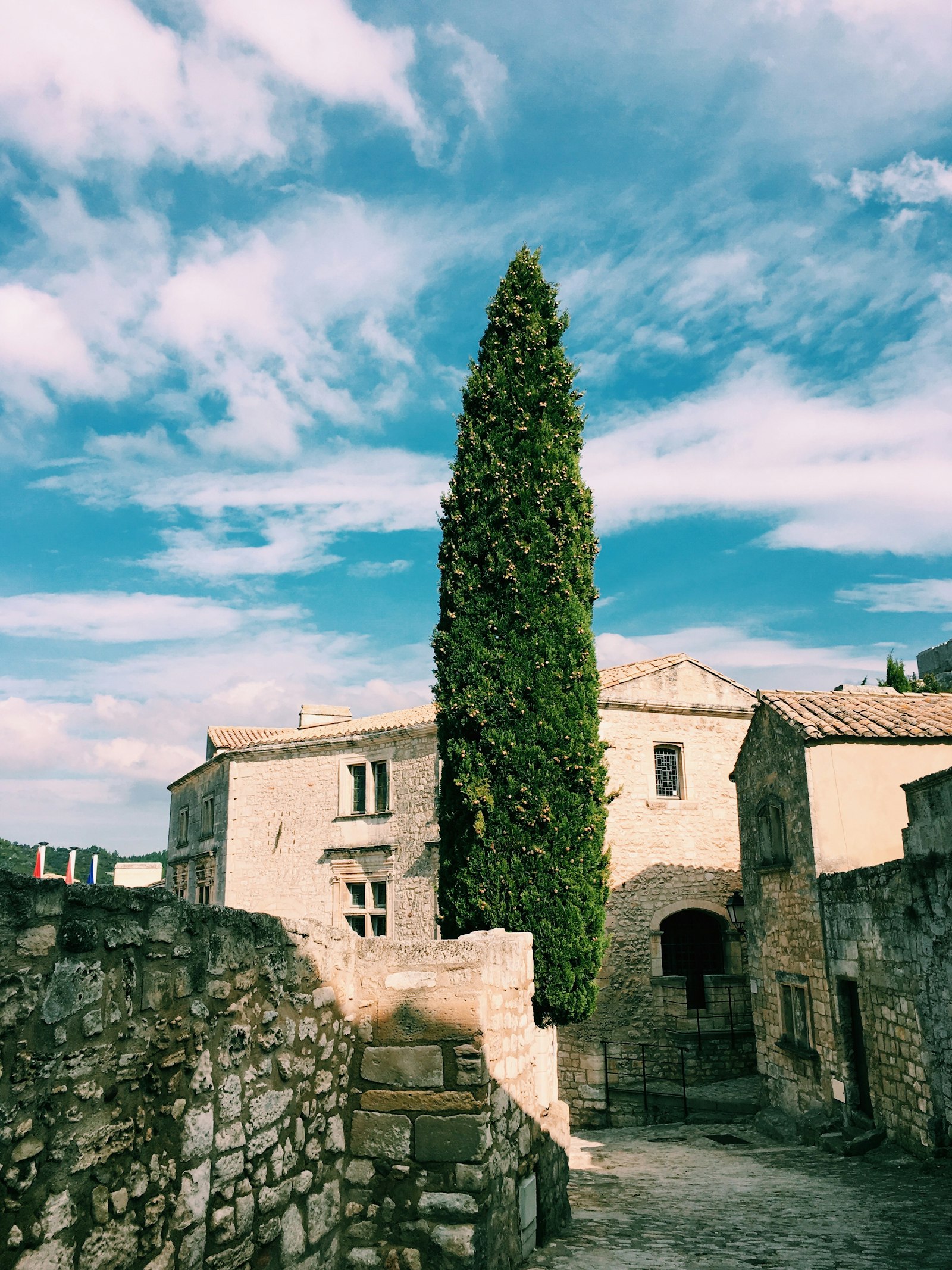 Provençal mas surrounded by umbrella pines at Cap d'Antibes